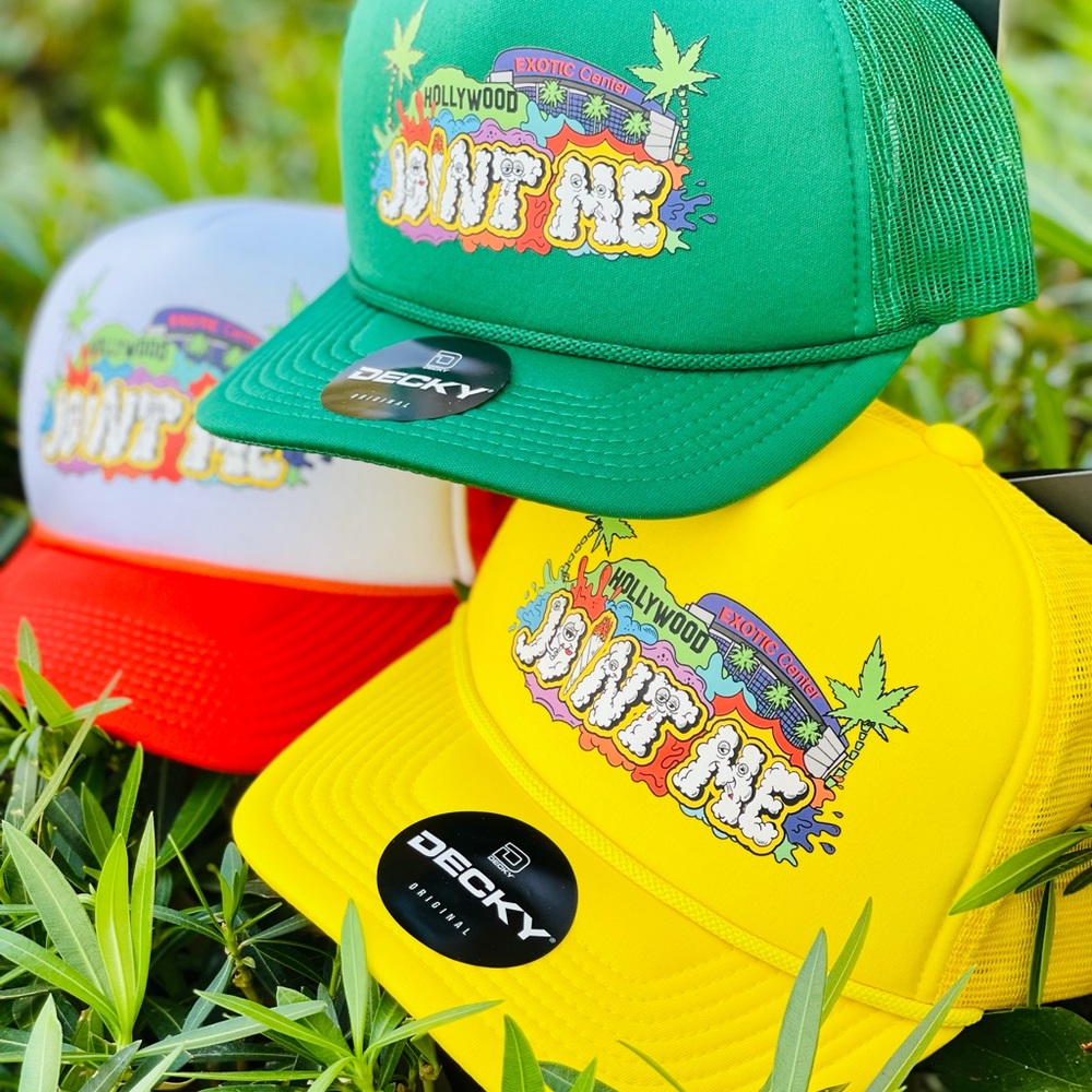 JOINT ME • MESH TRUCKER HAT ADJUSTABLE • YELLOW - Picture 6 of 9